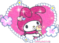 Gif animé coeur lapin